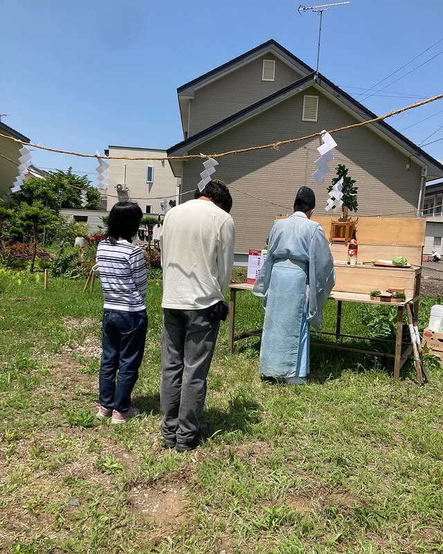 【帯広】大安吉日、地鎮祭。家づくりが始まります