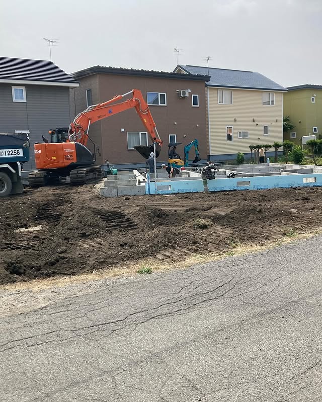 【帯広】基礎工事、安全性を確保する埋め戻し終了。