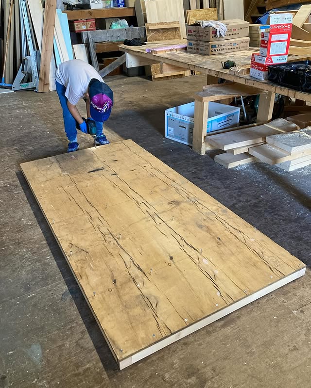 【プライベートワークショップIN作業場】床から施工、マンツーマンで指導する日曜日