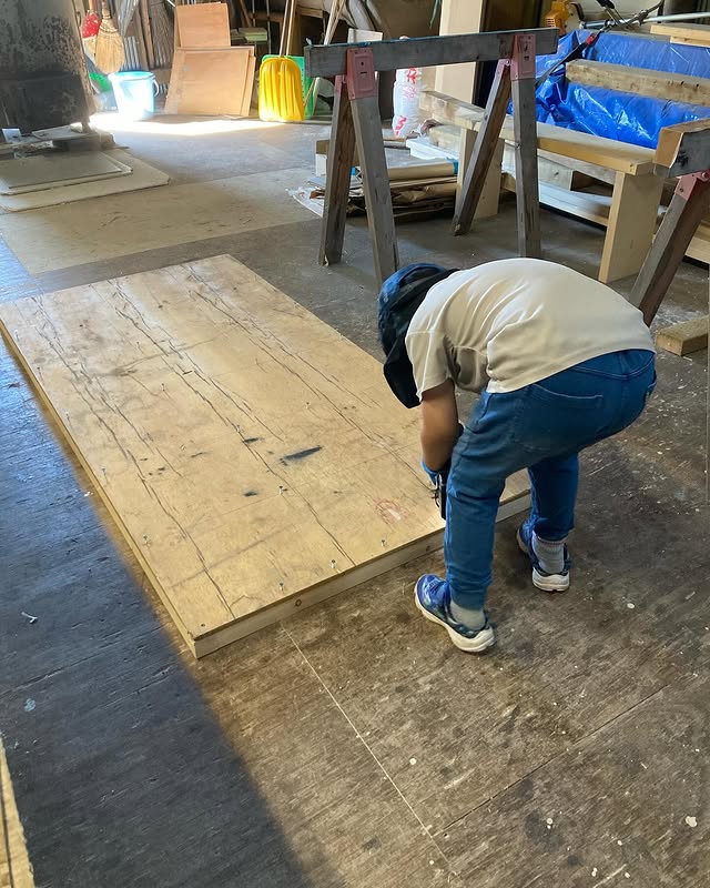 【プライベートワークショップIN作業場】床から施工、マンツーマンで指導する日曜日