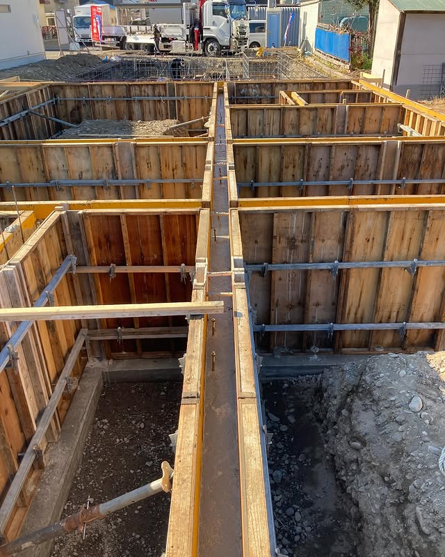 【芽室】迅速に行われたコンクリート打設