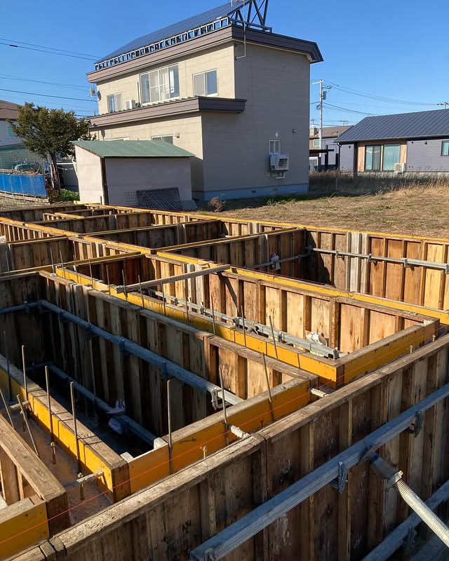 【芽室】迅速に行われたコンクリート打設