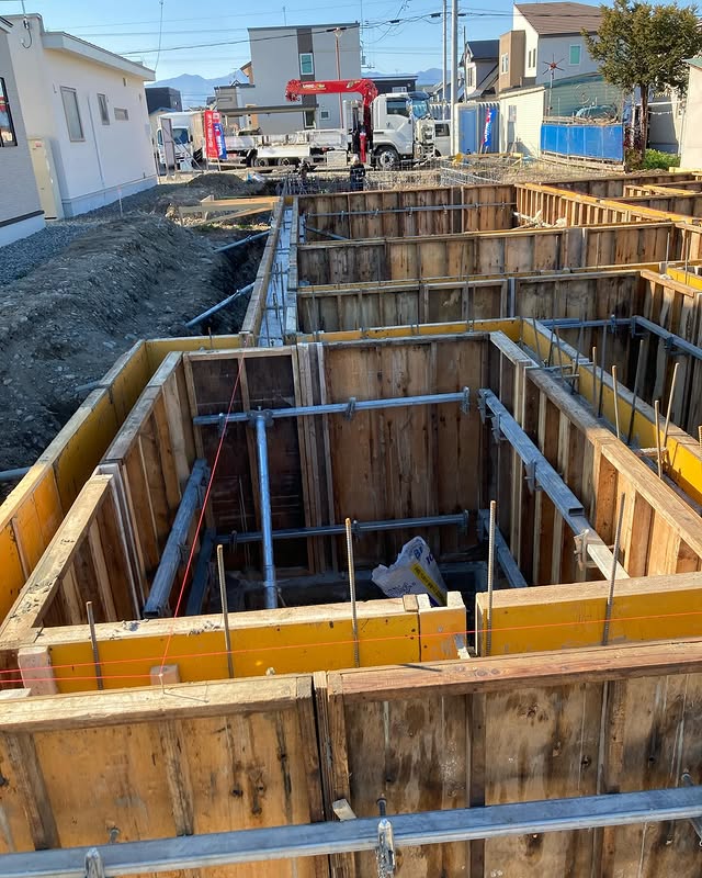 【芽室】迅速に行われたコンクリート打設