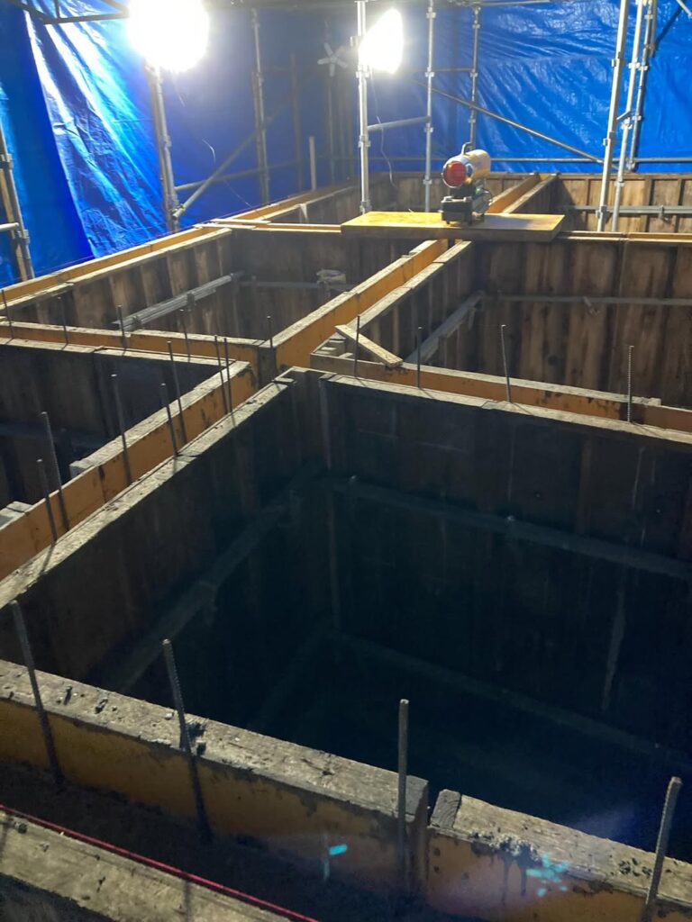 コンクリート君のご機嫌を伺いに現場へ