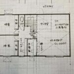 今日も図面書き、手書きのアナログな私をお許しください