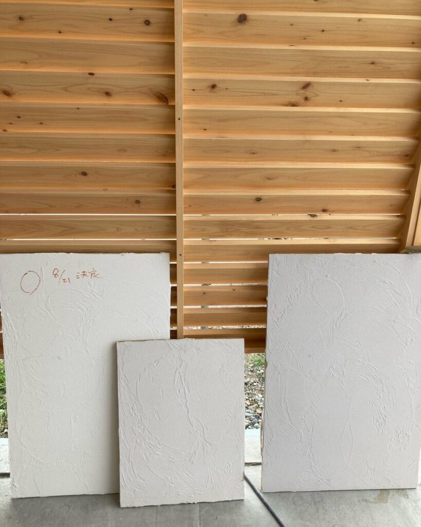 【幕別】NSアート(外壁漆喰)終了しました