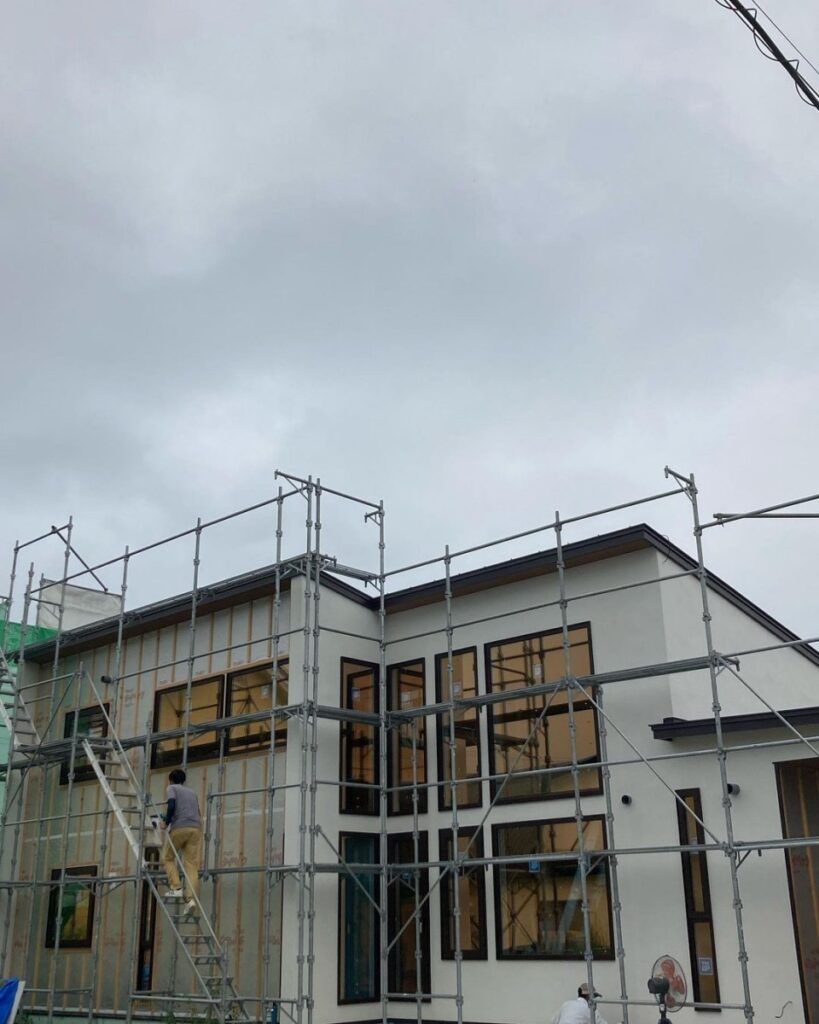 【幕別】NSアート(外壁漆喰)終了しました