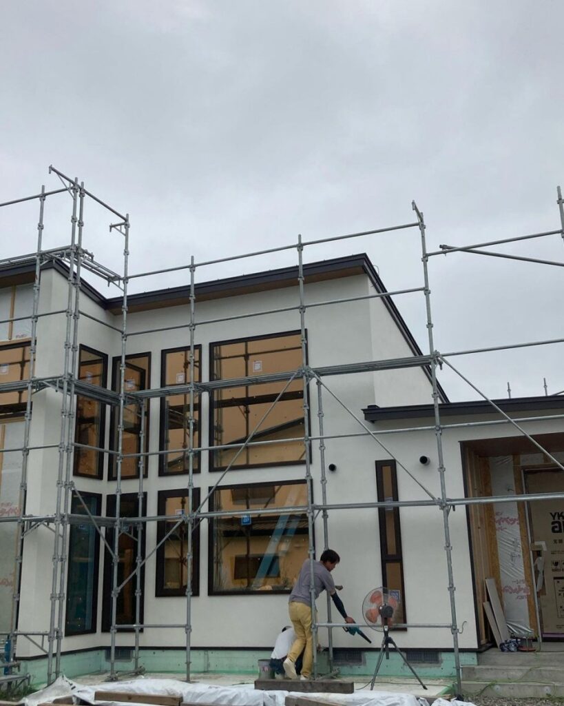 【幕別】NSアート(外壁漆喰)終了しました