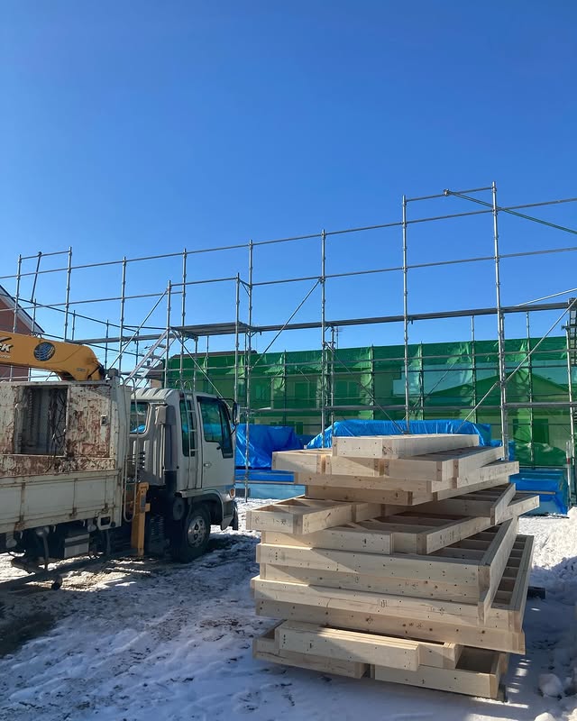 【清水町】極寒の中の作業。現場の除雪排雪に心から感謝。