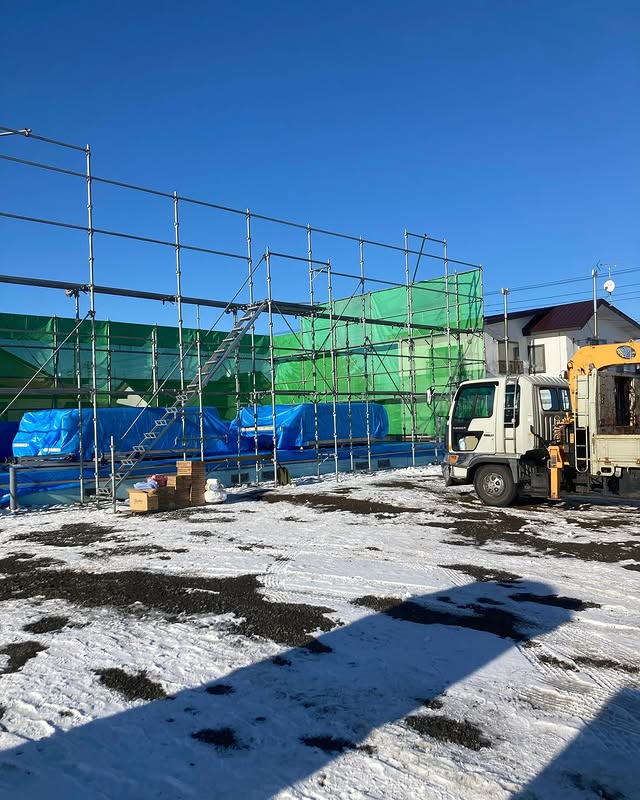 【清水町】極寒の中の作業。現場の除雪排雪に心から感謝。