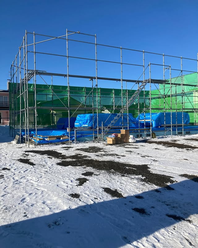 【清水町】極寒の中の作業。現場の除雪排雪に心から感謝。