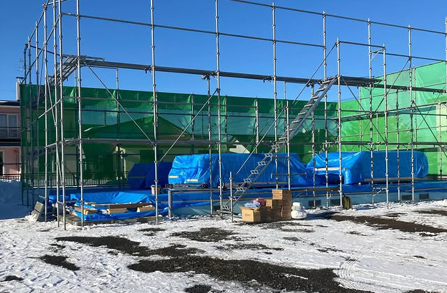 【清水町】極寒の中の作業。現場の除雪排雪に心から感謝。