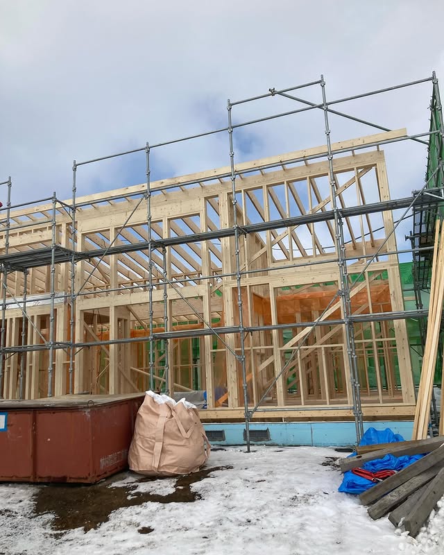 【清水町】アスファルトルーフィングで雪が降っても大丈夫。