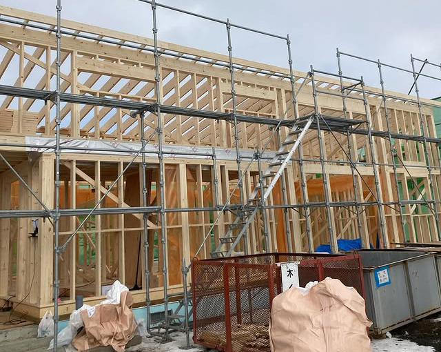 【清水町】アスファルトルーフィングで雪が降っても大丈夫。