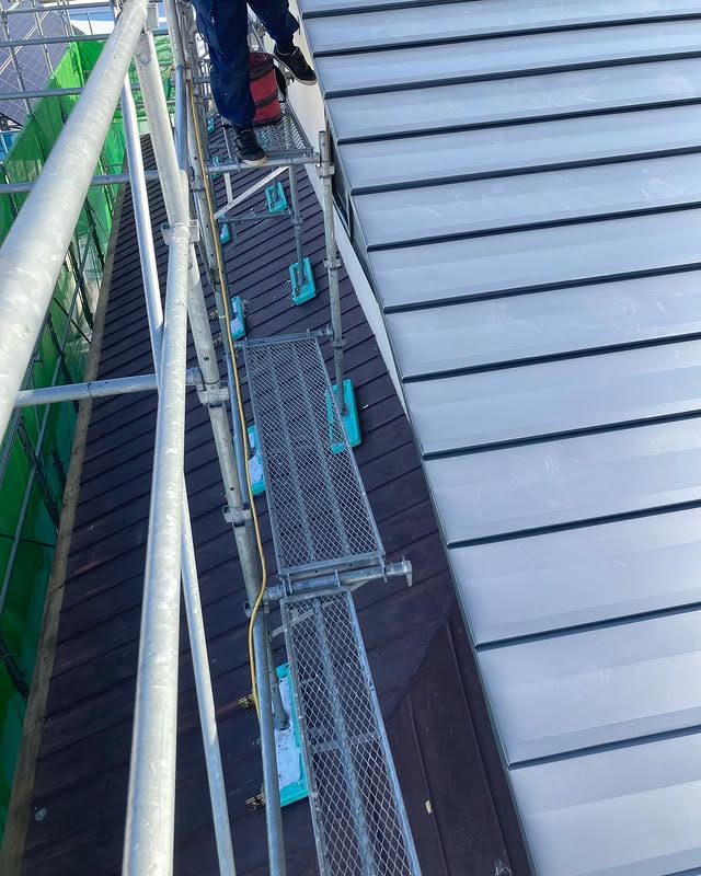 【帯広】雪が降っても大丈夫。板金屋さんのおかげで屋根施工終了。