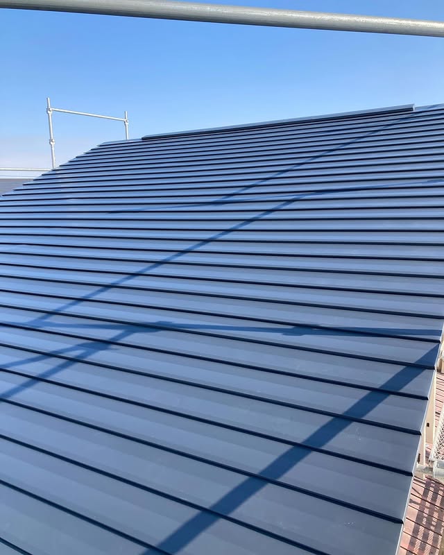 【帯広】雪が降っても大丈夫。板金屋さんのおかげで屋根施工終了。