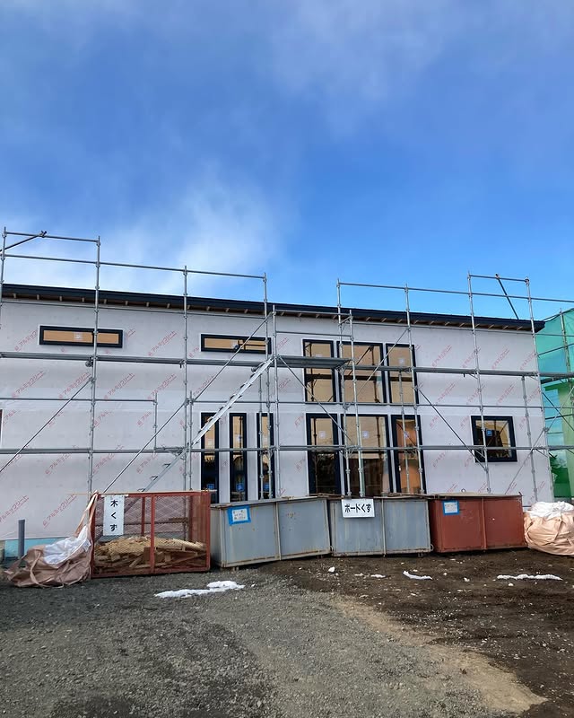 【清水町】精度の高い技術と仕上がりで外装完了間近。