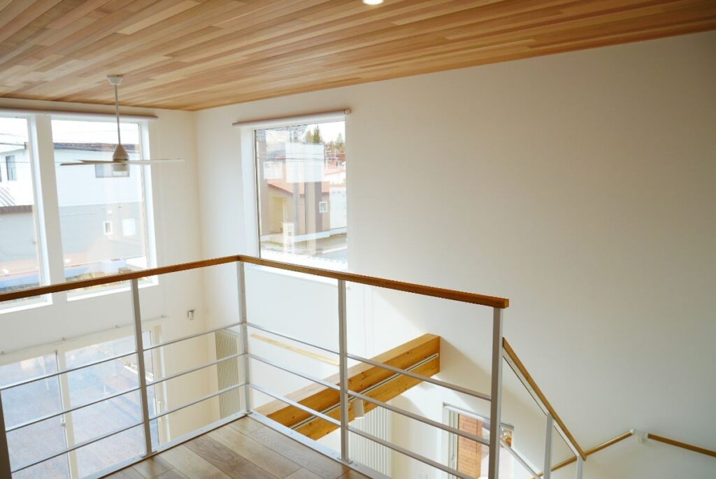 敷地条件を活かしたプランニング　帯広市Ｋ邸