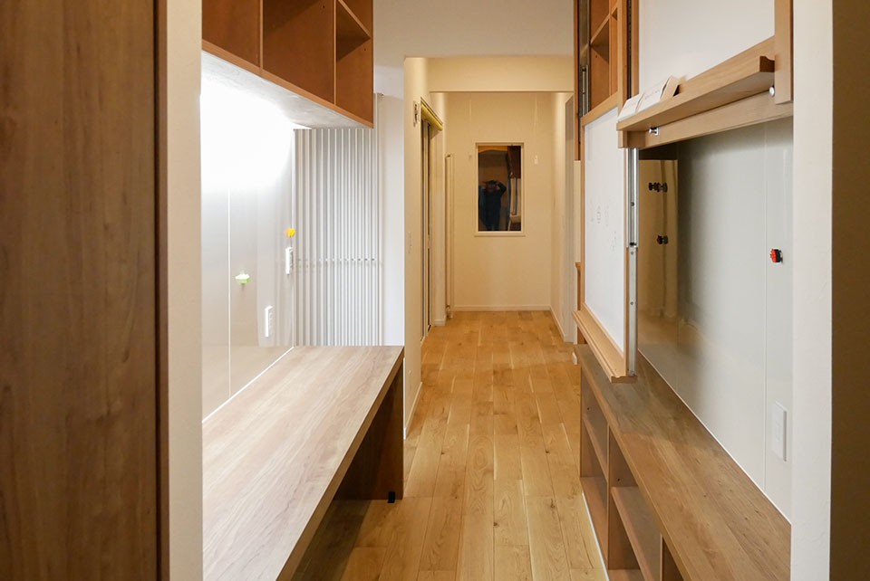 家事動線と収納にこだわった家族4人の家　芽室町M邸　2019年完成