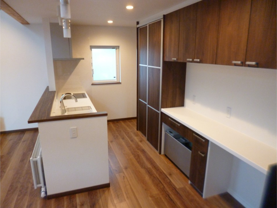 スキップフロアがあるちょっとモダンな家　幕別町U邸