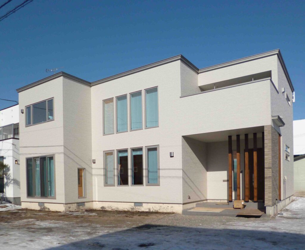 吹き抜けの開放感とゴージャスな外観　帯広市Ｋ邸