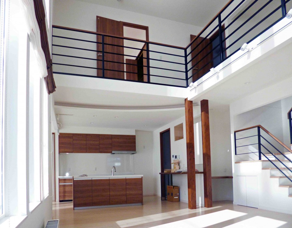 吹き抜けの開放感とゴージャスな外観　帯広市Ｋ邸