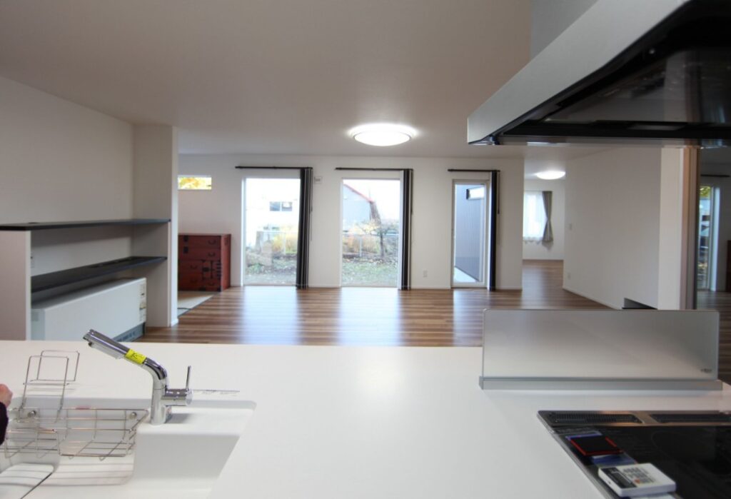 キッチンとお風呂をぜいたくな仕上げに　帯広市Ｎ邸